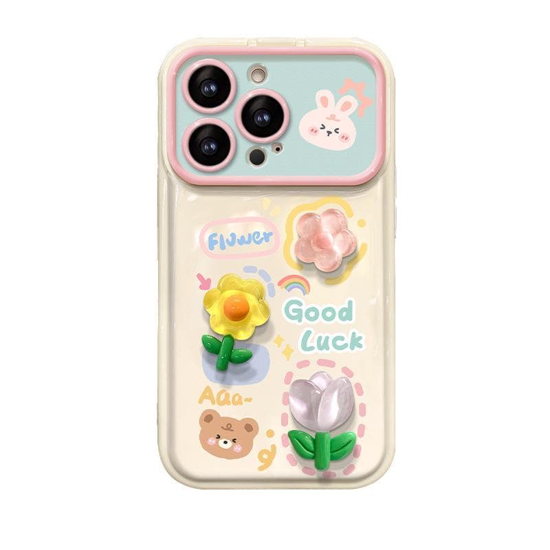 Applicable To Apple 15 Mobile Phone Case IPhone 14 Frog Flower Doll Chain 13 Window Flip 12 Cute Silicone iPhone 6s Plus