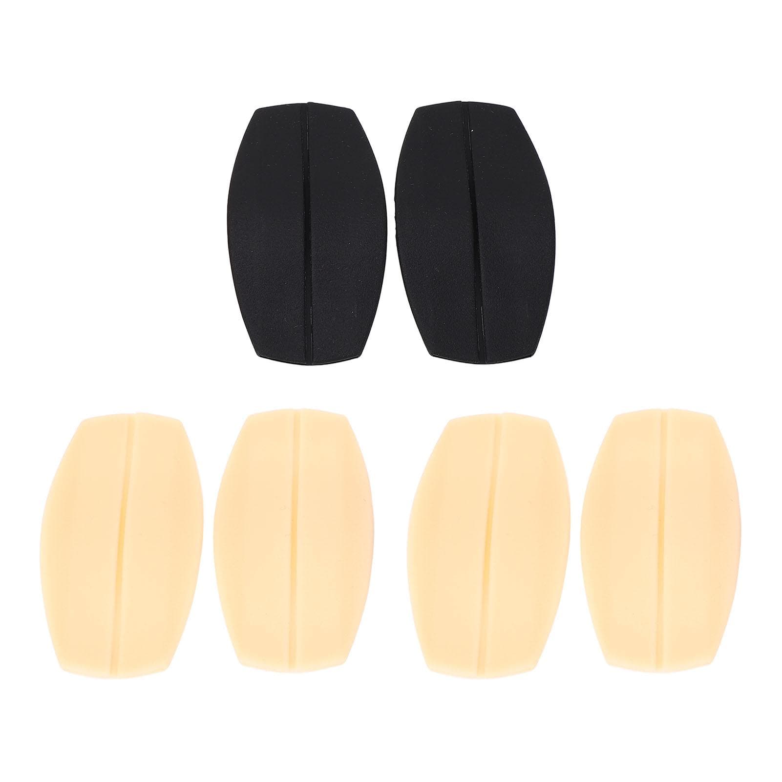3 Pairs Bra Strap Pads Silicone Non Slip Shoulder Cushions Holder Skin Color and Black