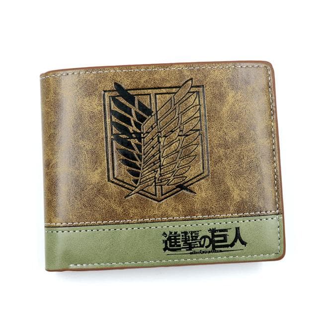 Anime Attack On Titan PU Leather Mens Wallet Jiyuu no Tsubasa Short Purse