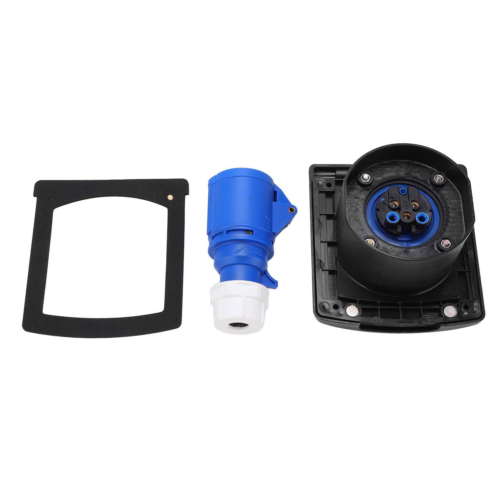 RV Power Outlet 3 Pin External Waterproof Plug Socket Embedded Mounting 220V?250V 16A