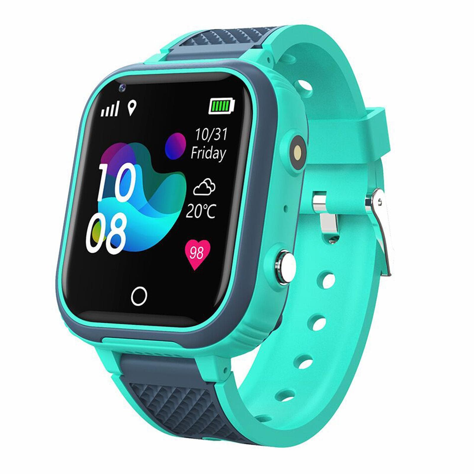 Kids Smartwatch 4G GPS Tracker Kids Mobile Smartwatch with WiFi, SMS, Calls, Voice and Video Chat, blue