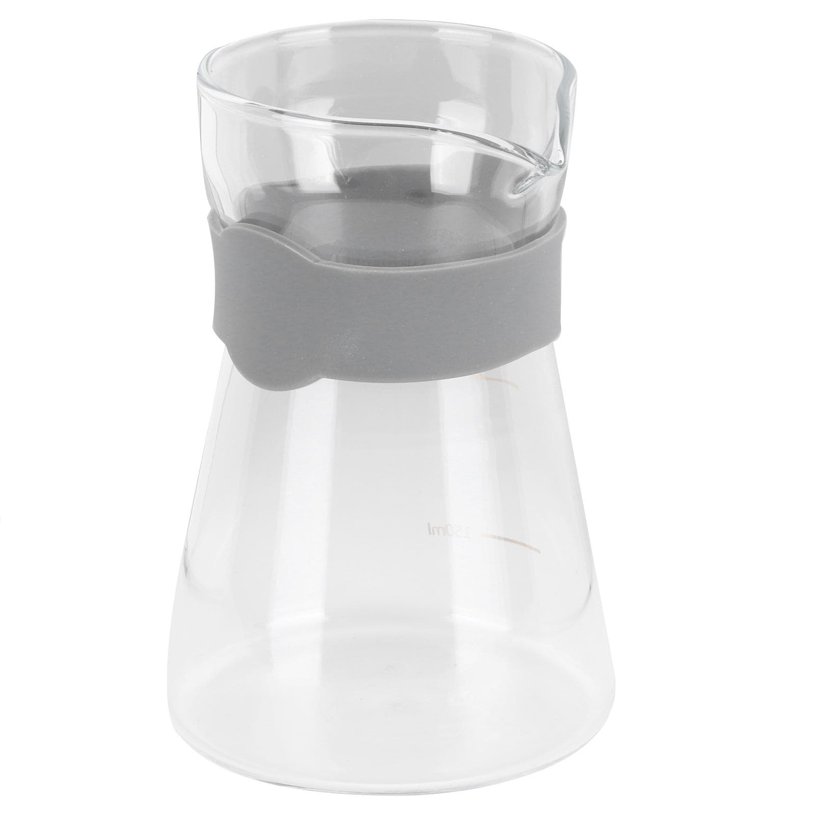Home Coffee Pot High Borosilicate Glass Pour Over Coffee Maker Kettle with Scales(Transparent ) transparent