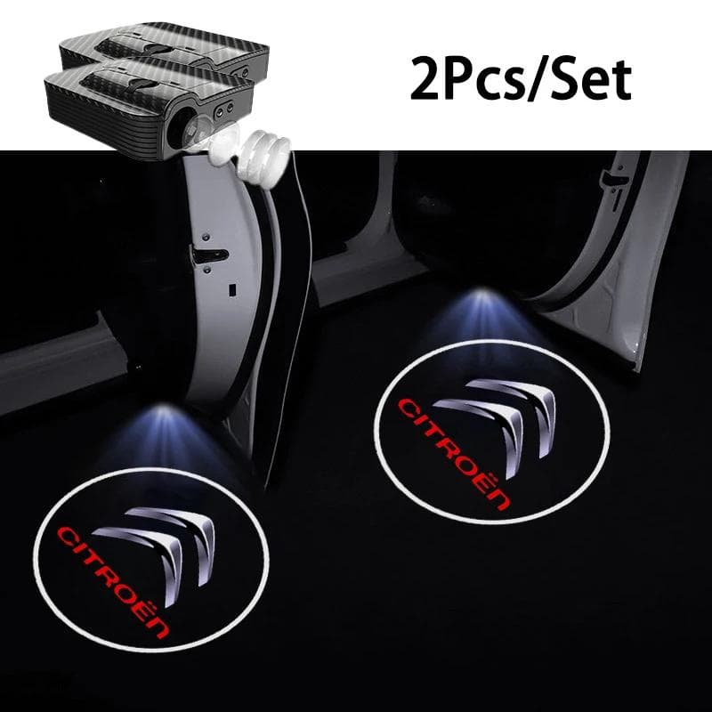 2Pcs Car Door Welcome Lights Projector Lamps Accessories For Citroen C1 C2 C3 Vts C4 Saxo C4L C5 C6 C8 Xsara Picasso Berlingo