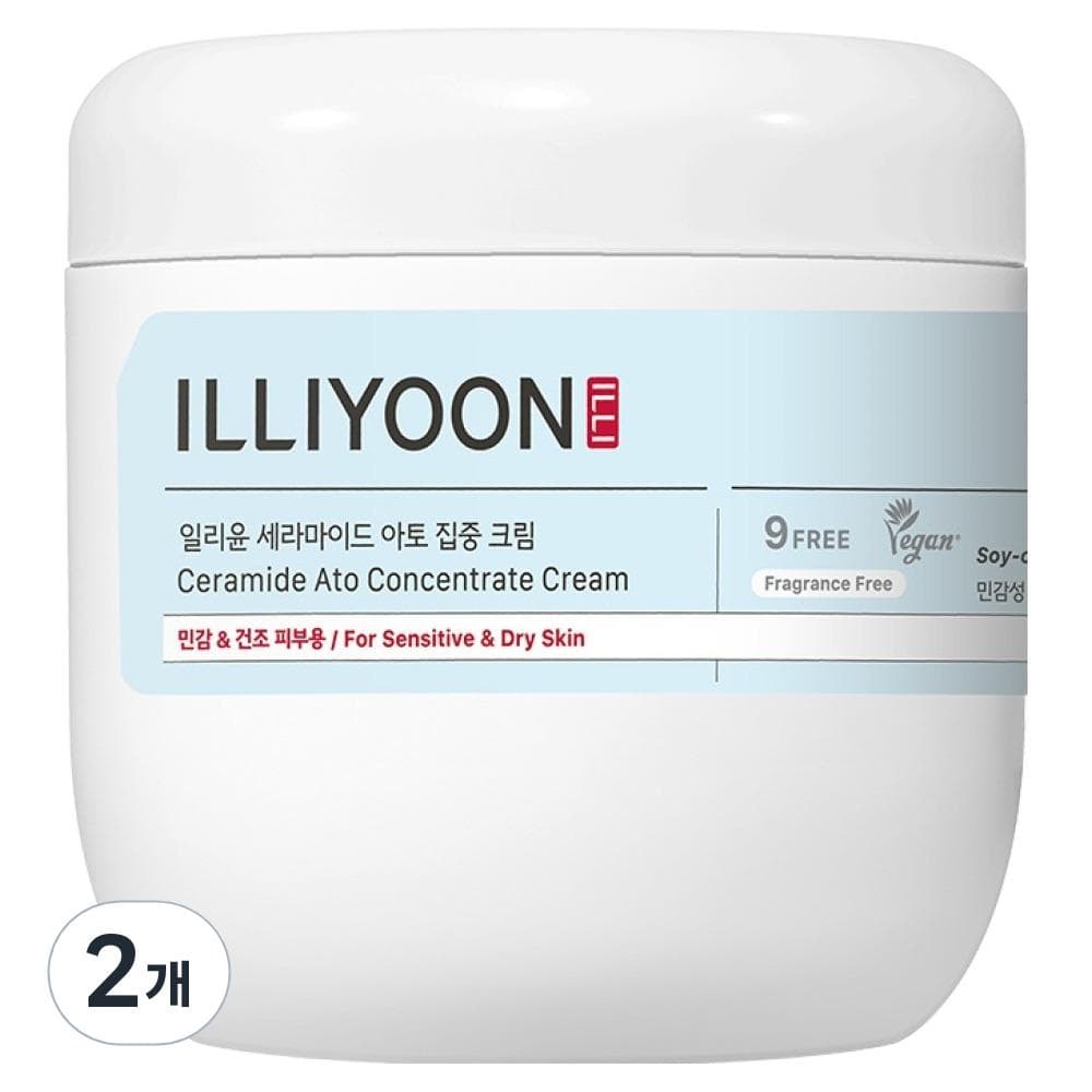 ILLIYOON Ceramide Ato Intensive Body Cream Unscented, 500ml, 2 units