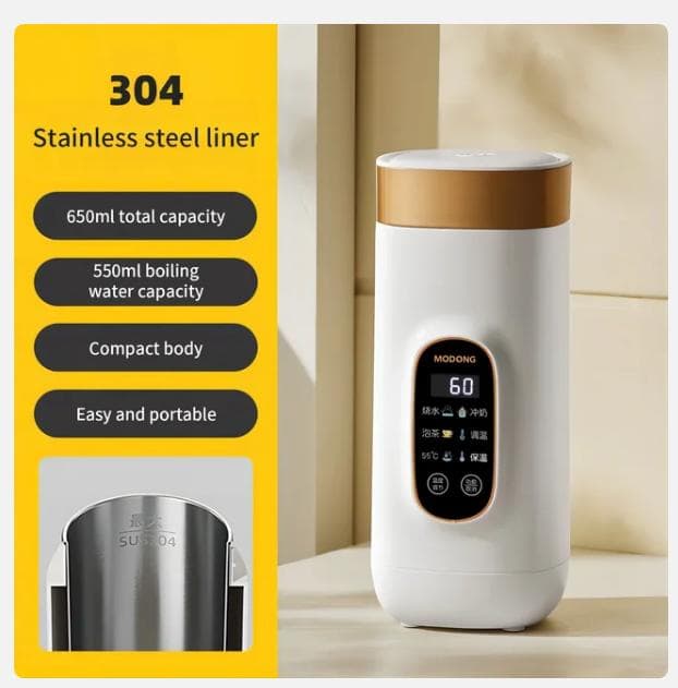 2024 Xiaomi mijiaElectric Kettle 550ml Smart Heating Cup Multifunction Boiled Water Pot Teapot Adjustable Temperature Kettles for Travel white