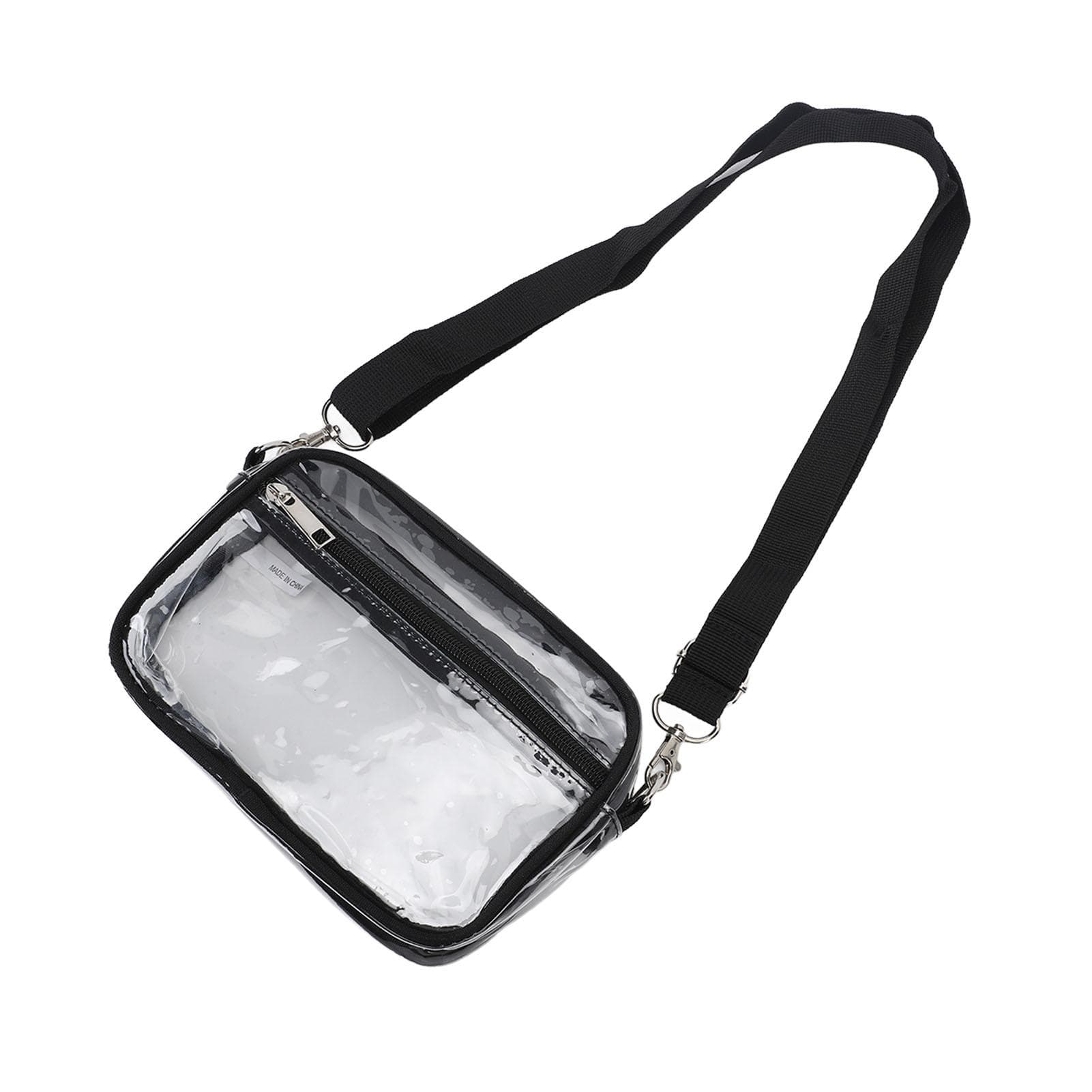 Waterproof Clear Shoulder Bag Storage Adjustable Strap Casual Fitted PVC Transparent Bag Purse S