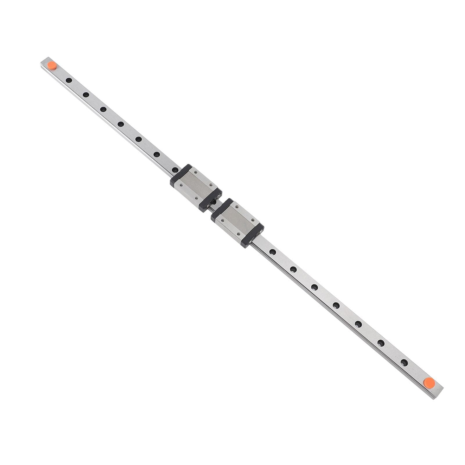 Linear Rail Guide 500mm Linear Slide Rail Guide with 2 MGN12H Stainless Steel Black Slider for 3D