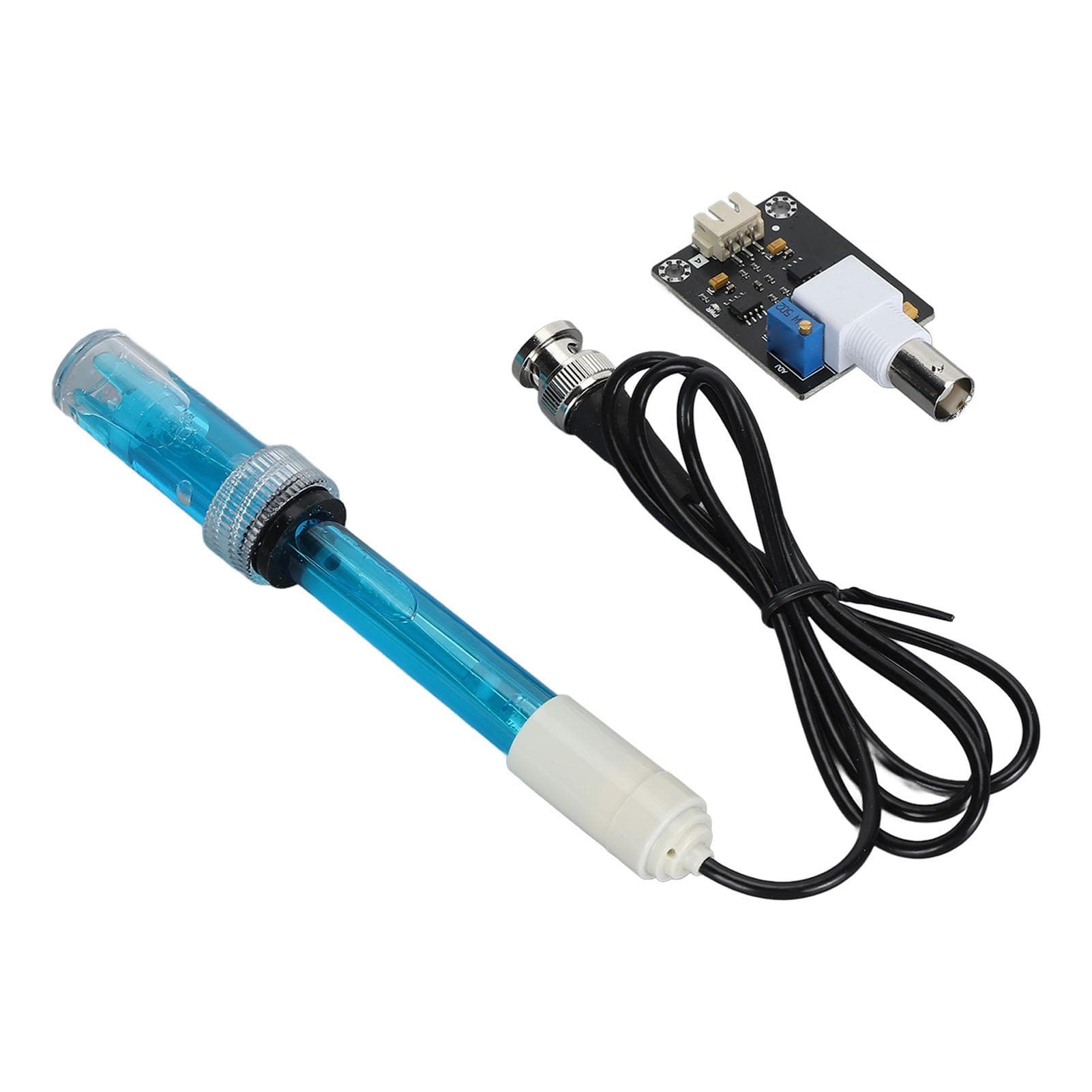 PH Sensor Module 0.1pH Accuracy 0‑14 Value BNC XH2.54 Interface PH Electrode Probe Kit with Power