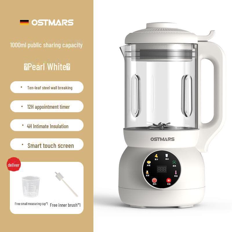 OSTMARS Automatic Multi-Function Soy Milk Maker & Cooking Machine white