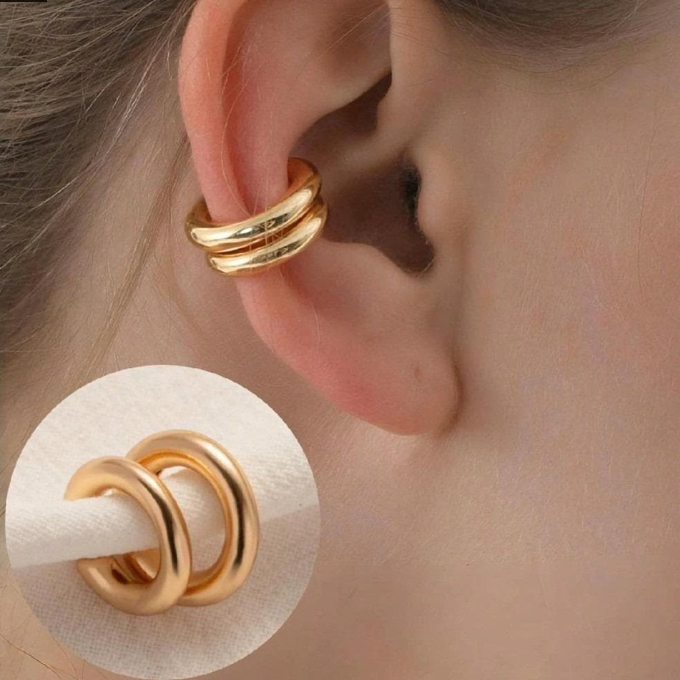 Fashion Fashion C-shaped Ear Clip For Women gold