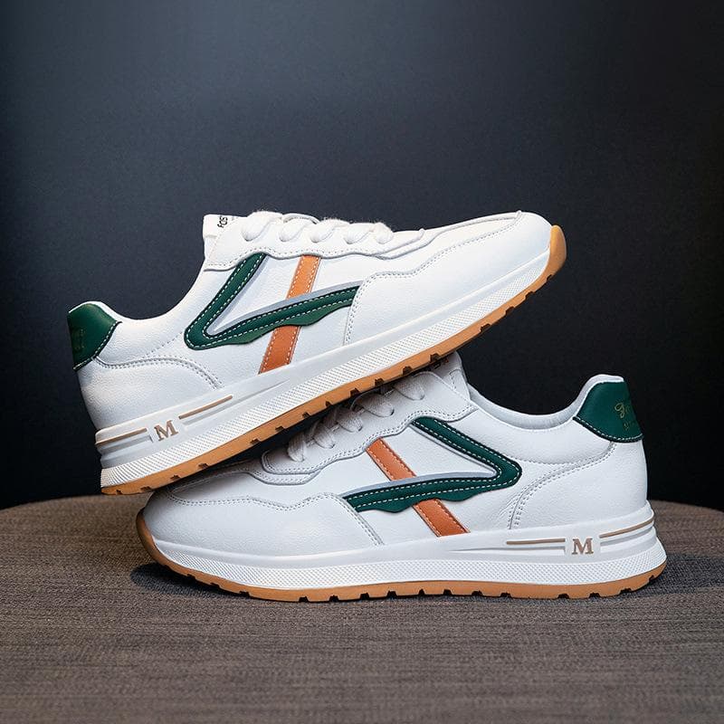 Genuine Leather Small White Shoes Women's Skate Shoes Spring New Sports Forrest Gump Shoes Women's All-match Casual Trendy Daddy Shoes 40