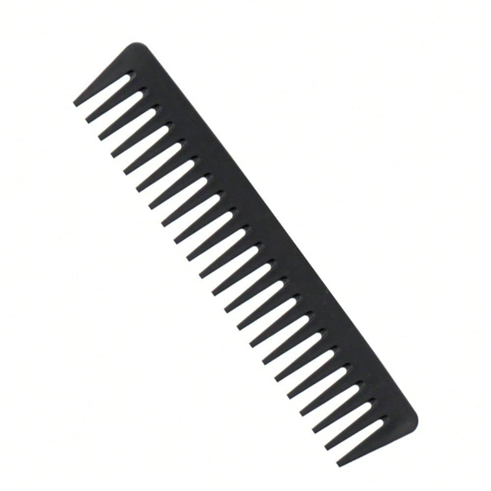 1pcs Thick Wide Toothed Comb, Smooth Hair Styling Comb, Oil Head Special Hairdressing Comb, Home Hairdressing Styling Artifact black