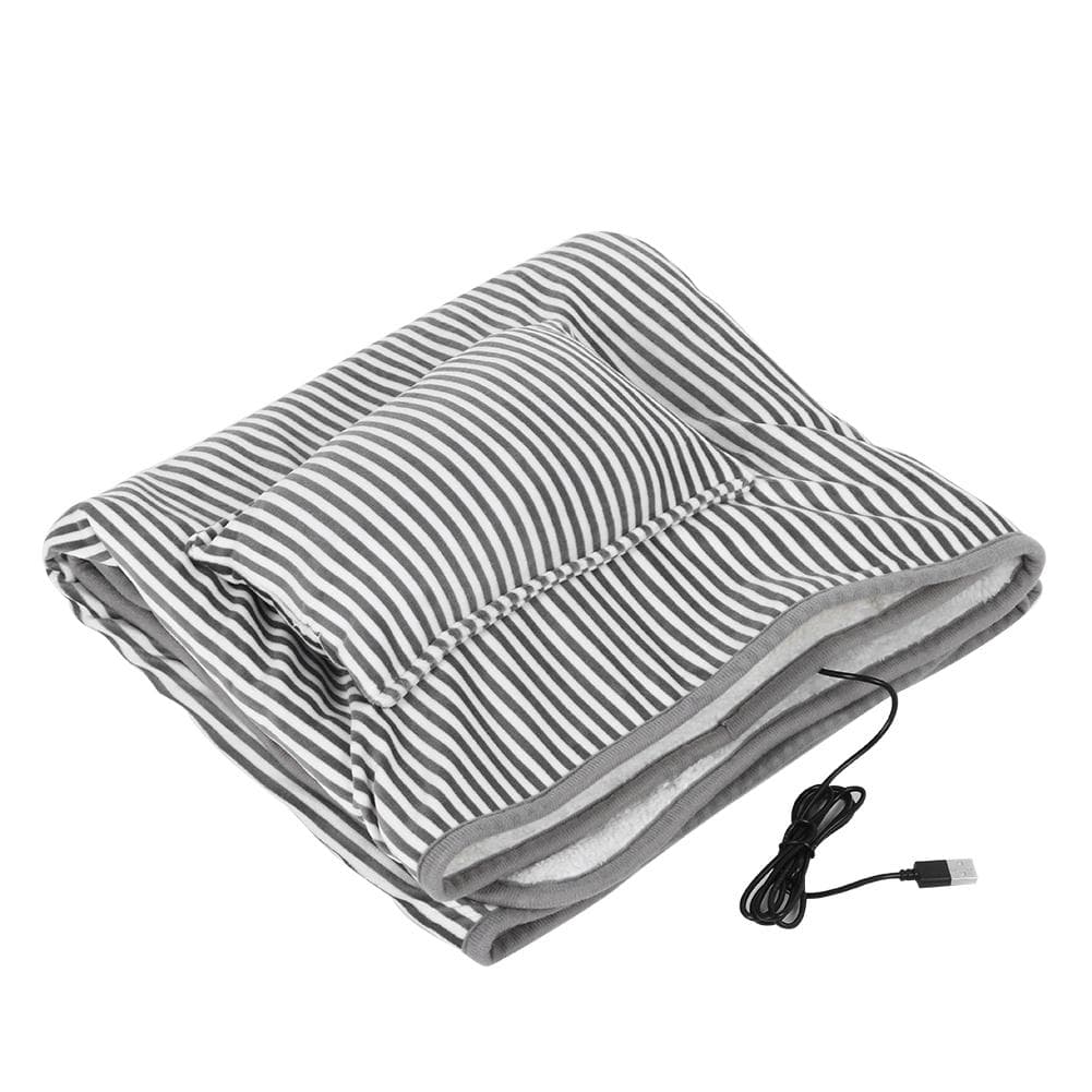 USB Household Office Electric Blanket Leg Body Warm Cover Cushion Heating PadDark Grey dark gray