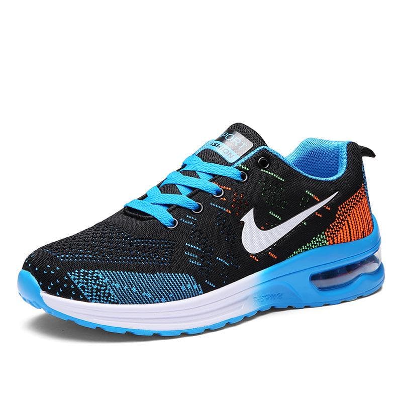 Sports Men's Shoes Breathable Soft Bottom Running Lightweight Sports Running Shoes Casual Men's Sneakers 45 blue