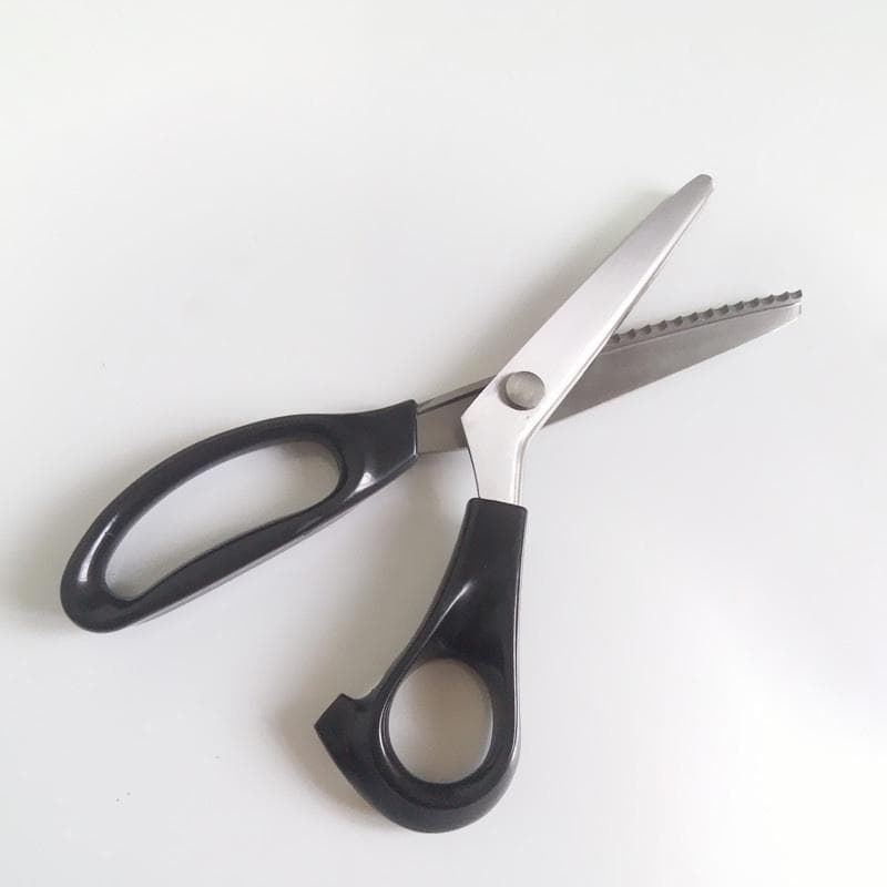 Circle/Triangle Dressmaking Stainless Steel Dressmaking Sewing Craft Scissors Pinking Shears Zig Zag Cut