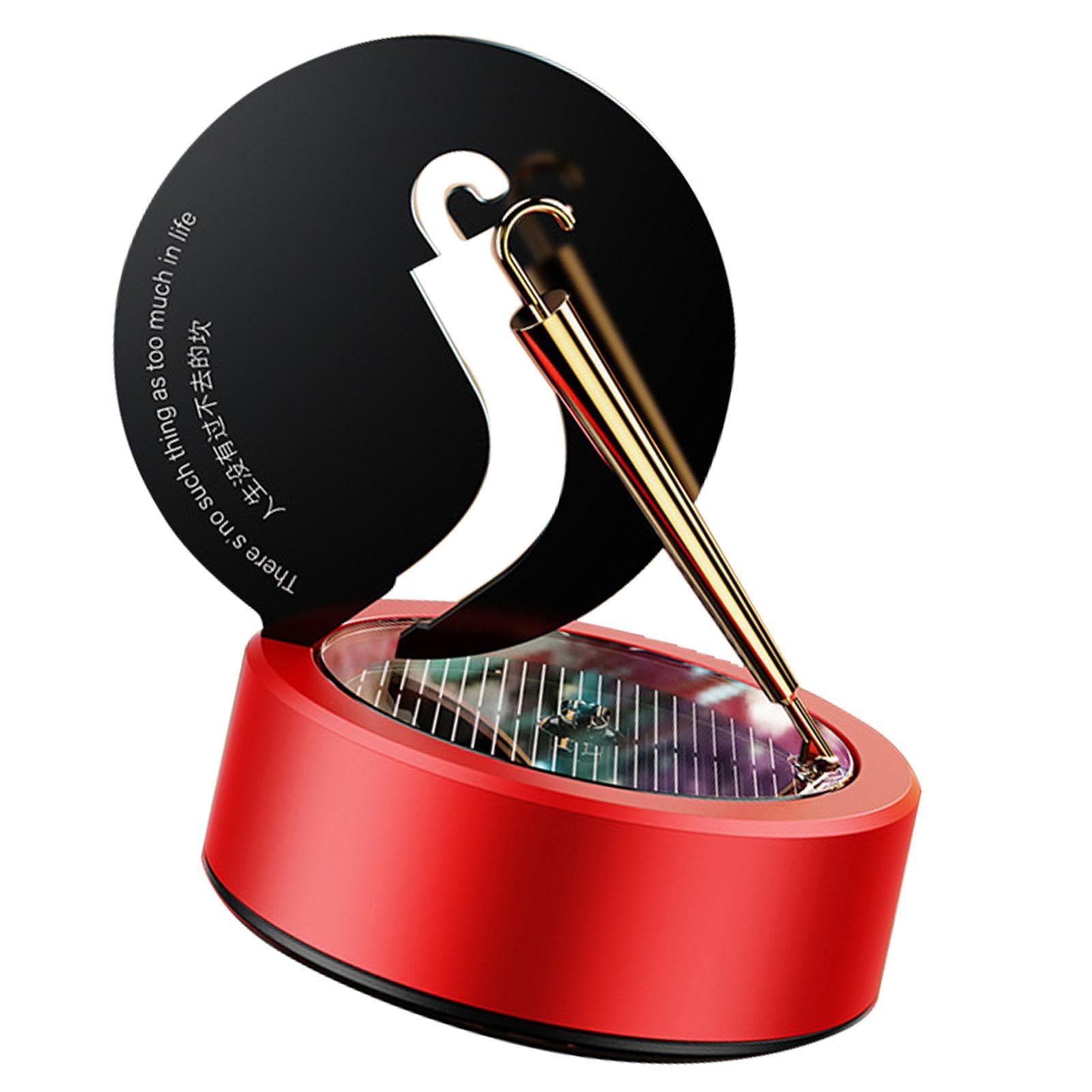 Car Aromatherapy Solar Drive Small Solar Rotating Car Aroma Diffuser for Decoration Ornaments Gifts red
