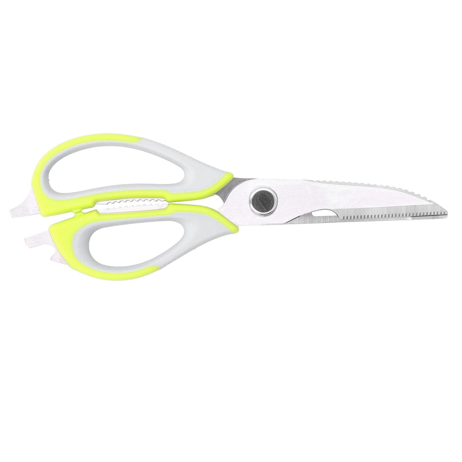 Detachable Kitchen Scissors Multifunctional Stainless Steel Seafood Food Scissors for HomeGreen green
