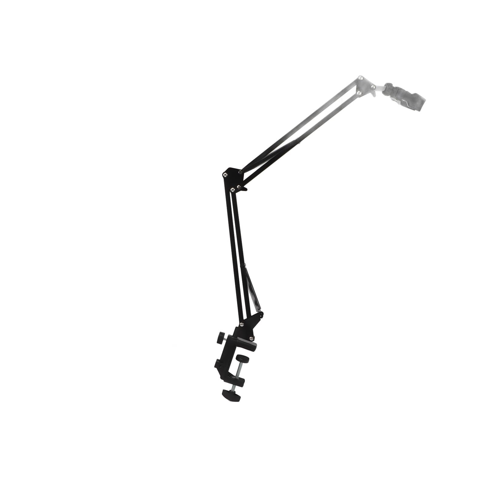 Hair Dryer Stand with Clamp Mount Adjustable Metal Spring Blow Dryer Holder Stand for Countertop
