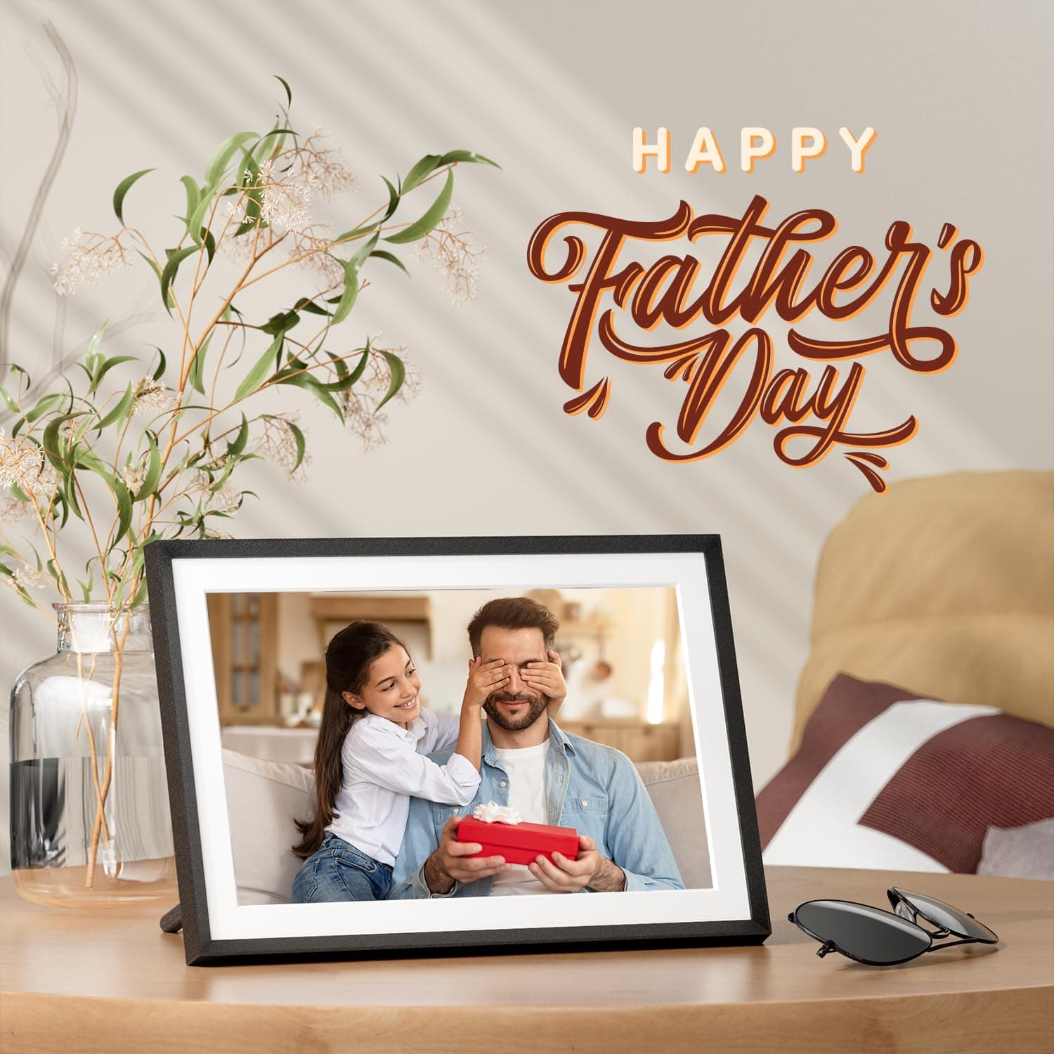 Digital Picture Frame 15.6 Large Wifi Digital Electronic Photo Frame with 32GB Storage 1920x1080 FHD Touch Screen UNITED KINGDOM