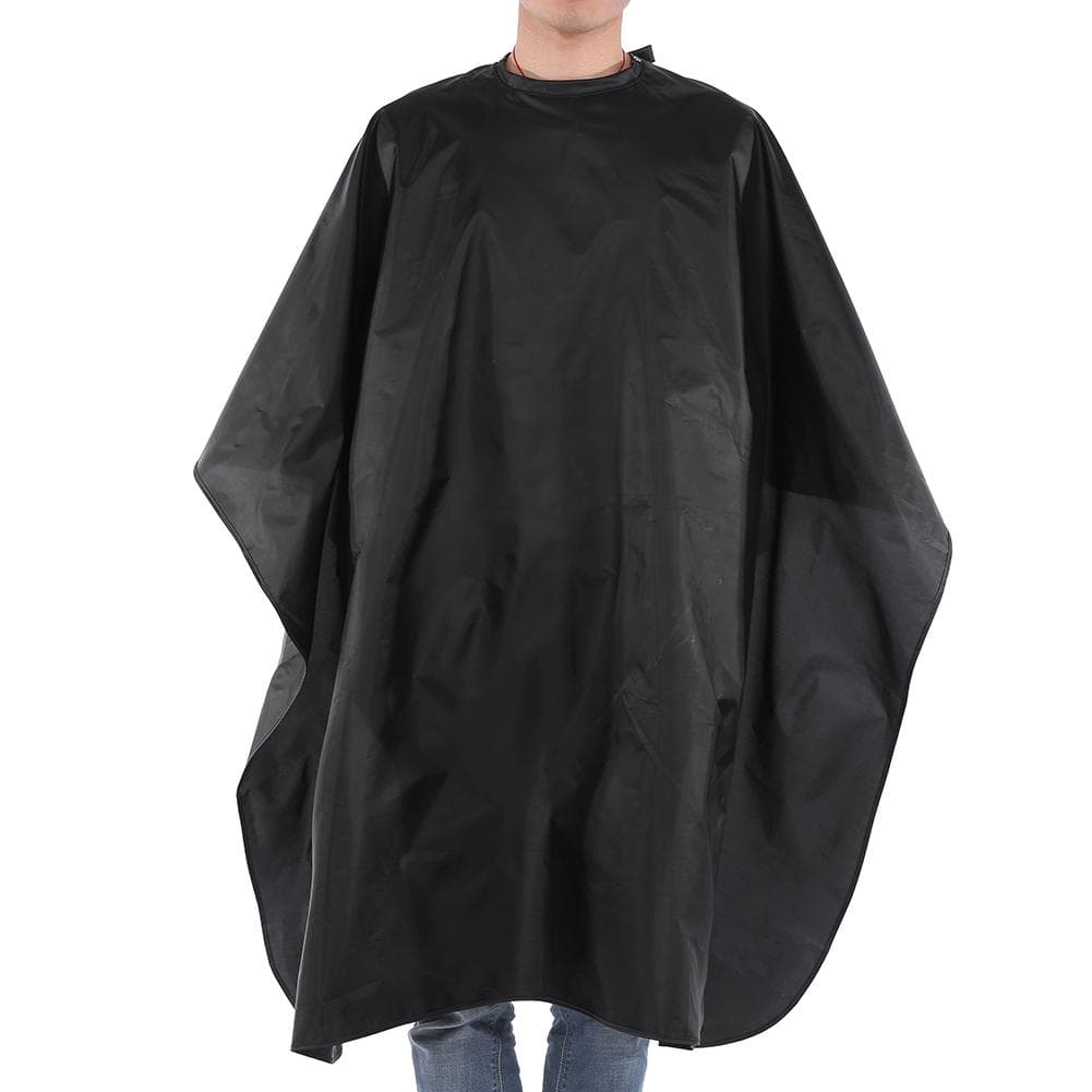 Pro Black Salon Hair Cut Hairdressing Barbers Cape Gown Adult Cloth Waterproof