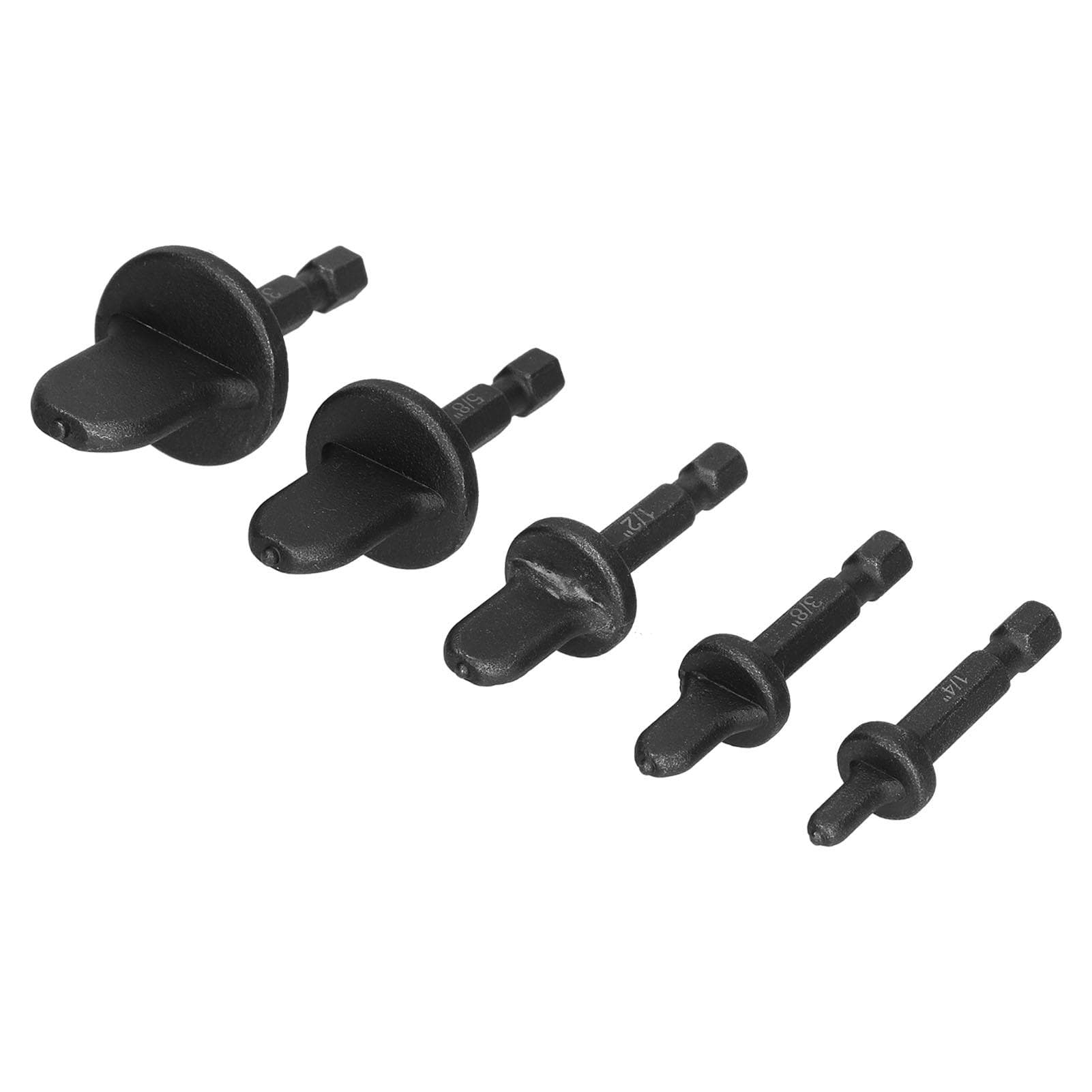5Pcs Swagging Tool Drill Bit Metal Hex Shank Air Conditioner Tube Flaring Pipe Expander Set Kit
