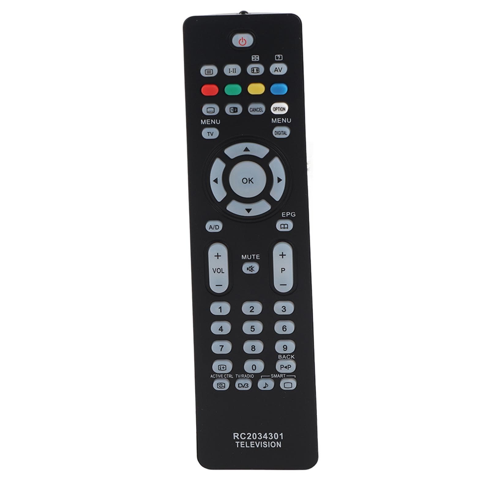 Intelligent TV RC203430101 Remote Control Replacement Universal Controller For Philips white