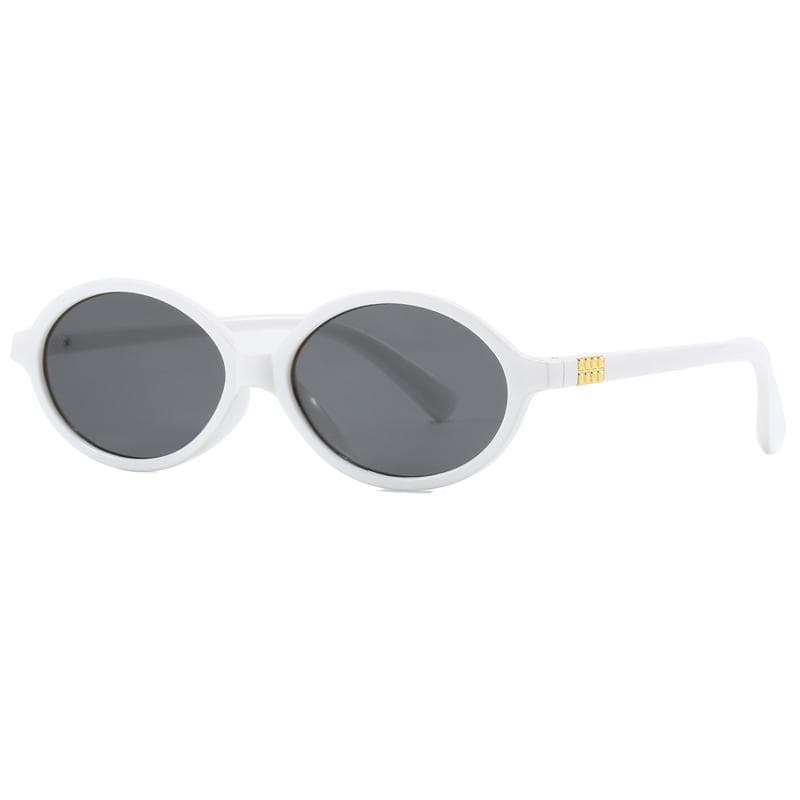 Trendy Retro Small Oval Women Sunglasses UV400 Steampunk Round Shades Fashion Ladies Sunglasses Oculos