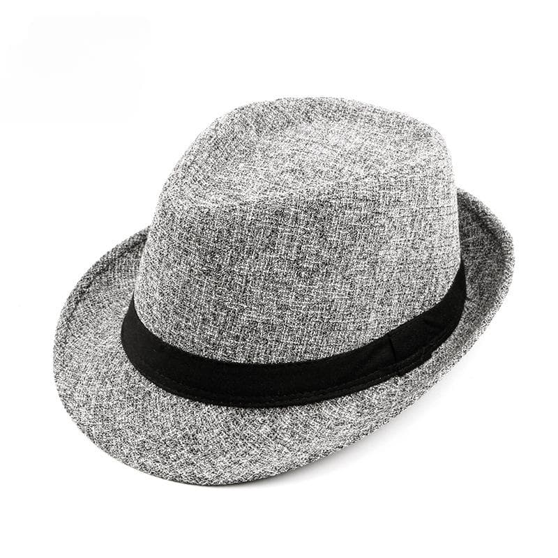 Jazz Hat British Fashion Men's Casual Hat Travel Gentleman Hat Spring Autumn Winter Retro Women's Fedoras light grey