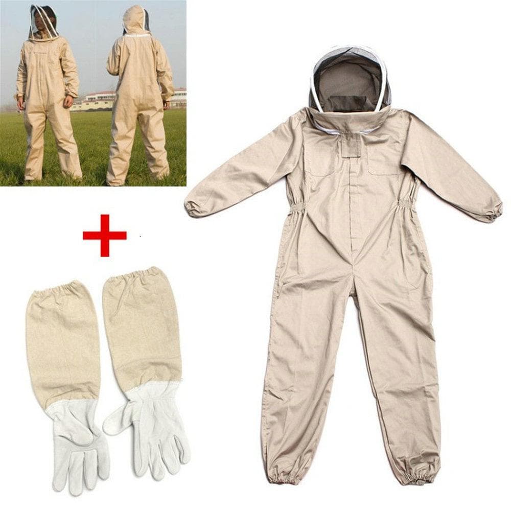 Beekeeping Protective Clothing Safty Veil Hat Full Body Anti-bee Suit Siamese Space Suit Professional Beekeeper Bee Keeping Tool L