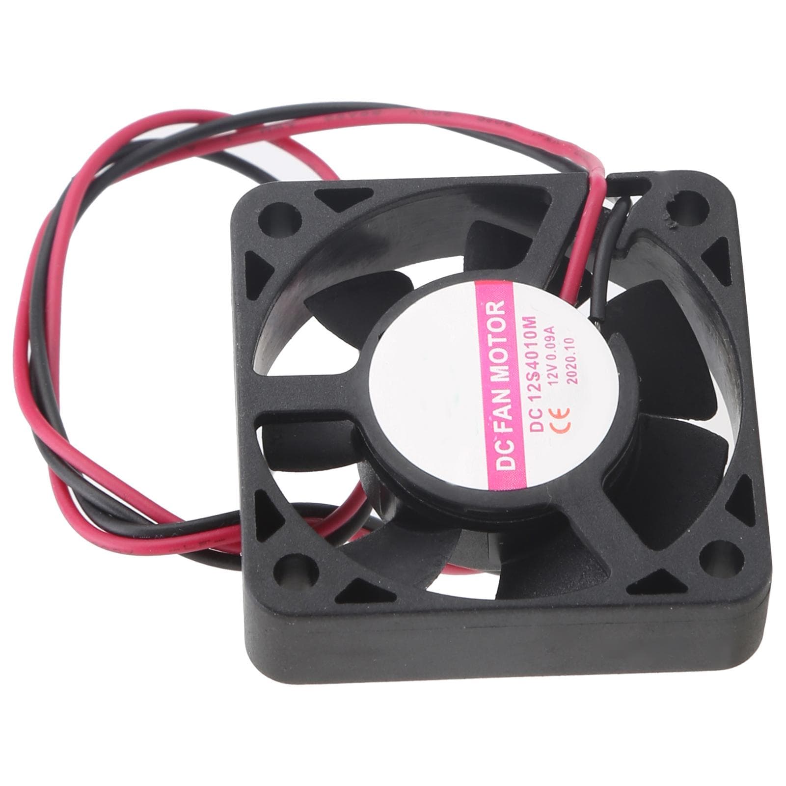 DC Cooling Fan Plastic High Temperature Resistance Motor Heat Dissipation 12V 0.09A
