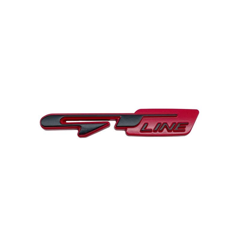 3D Car Styling GT line Front Grille Emblem Badge Sticker For Peugeot 308 207 406 407 408 For Kia K9 Forte Ceed Cerato RIO K3 K5