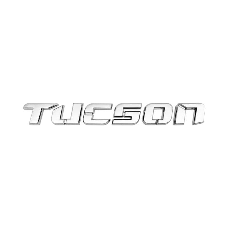 3d ABS Chrome Black Logo Tucson Emblem Letters Nameplate Decal Car Trunk Badge For Tucson Sticker Accessories