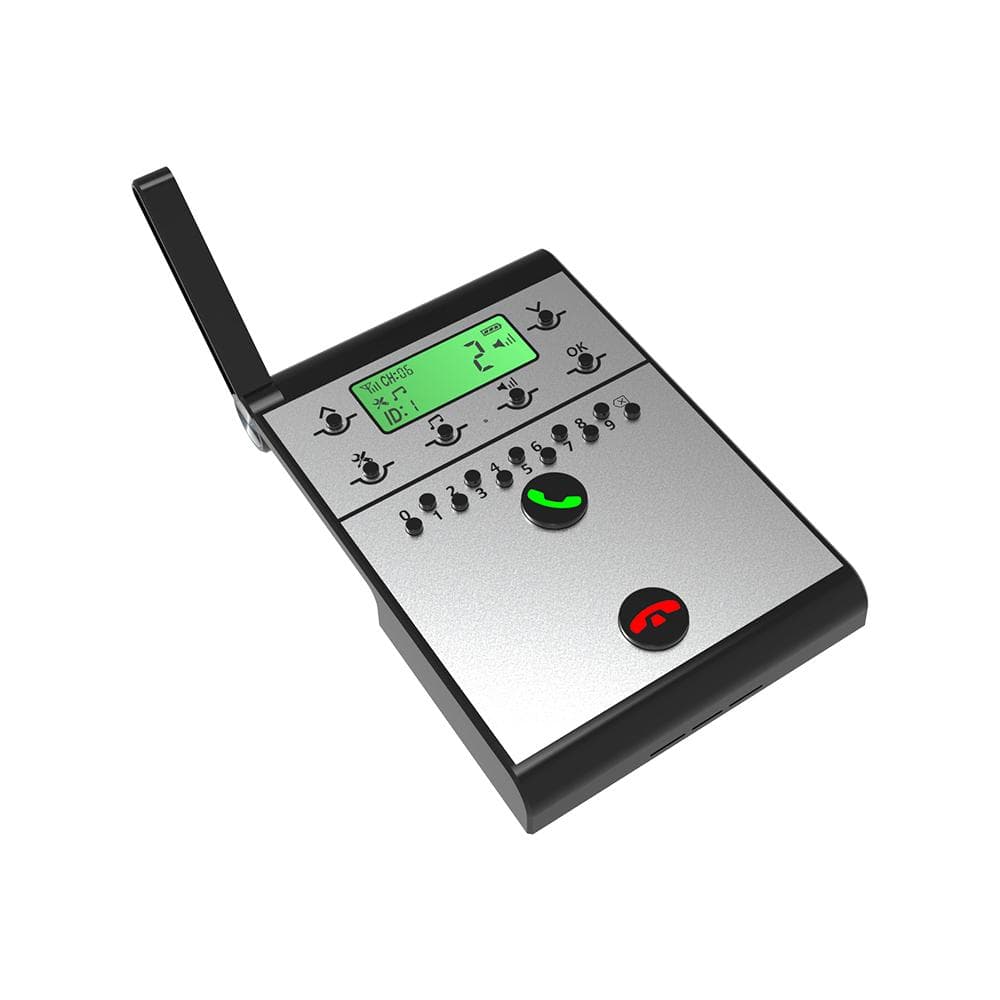 Wireless Intercom System Smart Digital Voice Calling Machine Wireless Office Intercom Machine Single Intercom Extension black