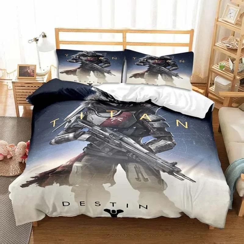 Game Destiny Bedding Set Boys Girls Twin Queen Size Duvet Cover Pillowcase Bed Kids Adult Fashion Home Textile Customizable 70x133cm 2pcs