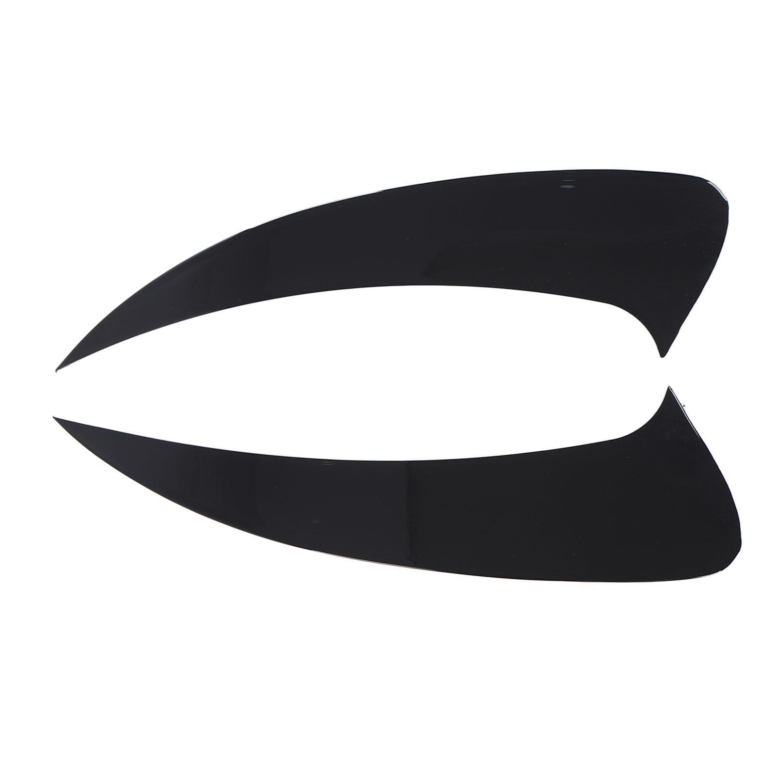 2 Pcs Rear Bumper Spoiler Air Vent Cover Glossy Black Lower Air Vent Cover Trim Frame Replacement