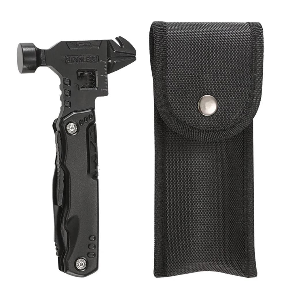 Multi Functional Wrench Hammer Combination Universal Folding Pliers Tool Wrench Universal Folding Pliers Hand Tools black
