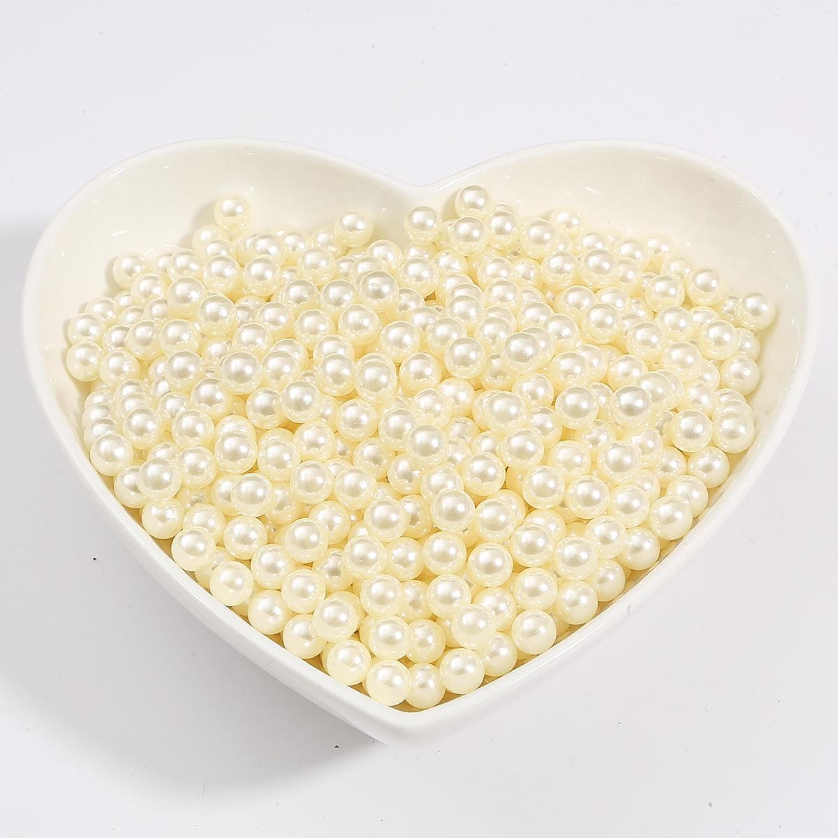 2-18mm No Hole Multi Color Round Plastic ABS Imitation Pearl Beads for DIY Jewelry Making 6mm 200pcs ivory