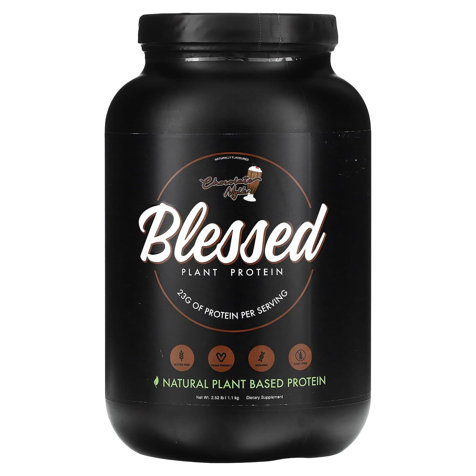 Blessed, Plant Protein, Chocolate Milk, 2.52 lb (1.1 kg)