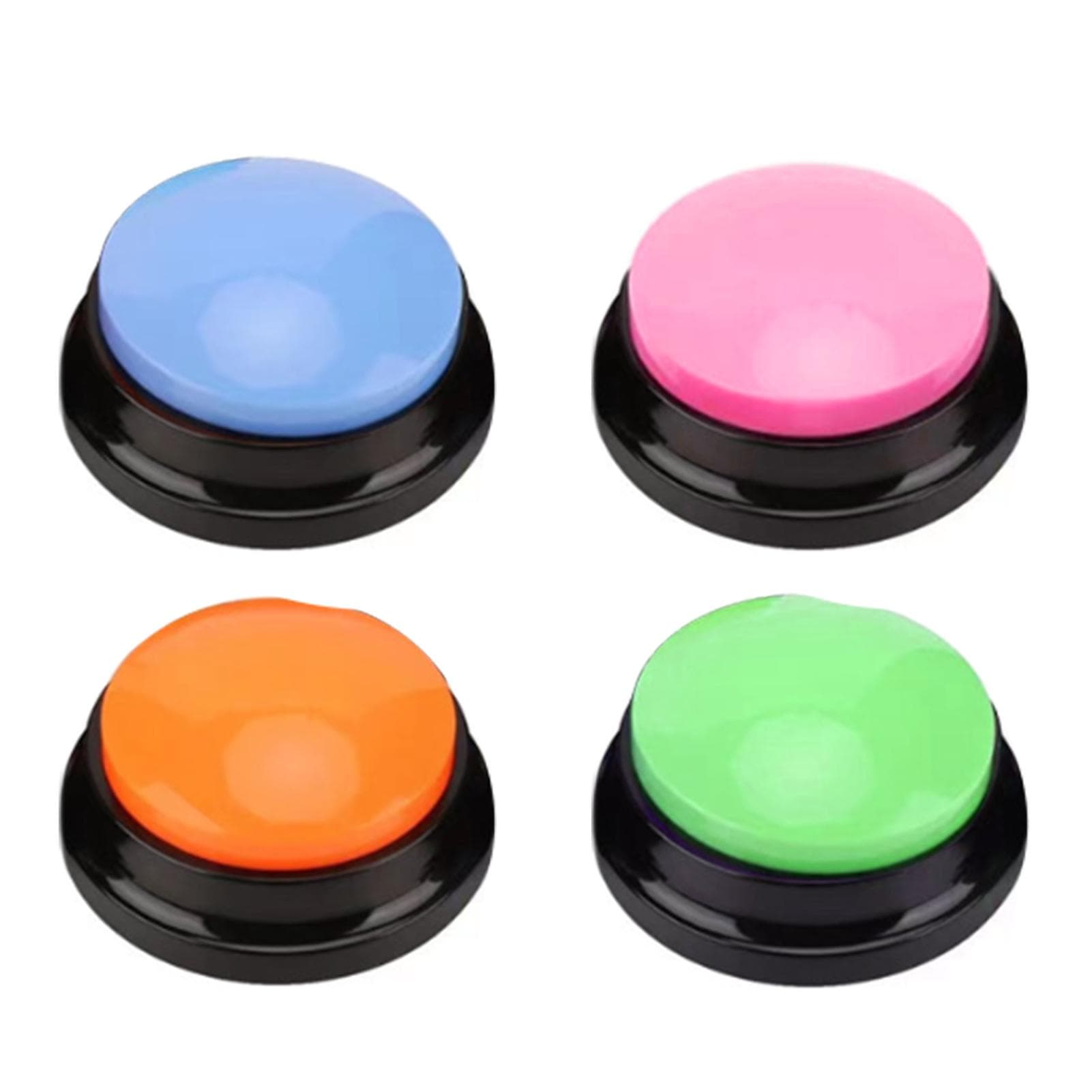 Dog Buttons Training Voice Recorder Squeeze Box Interactive Dog Communication Buttons Pet Training 4 PCS