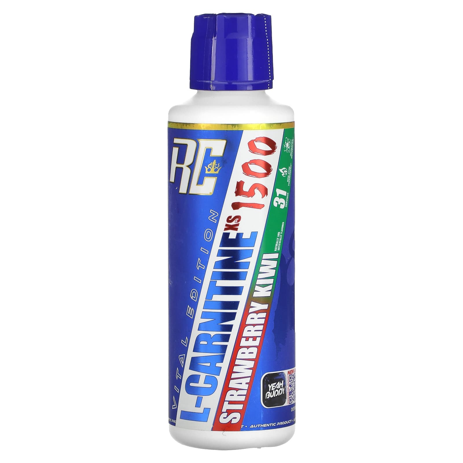 Ronnie Coleman, Vital Edition, L-CarnitineXS 1500, Strawberry Kiwi, 16 fl oz (473.28 ml)