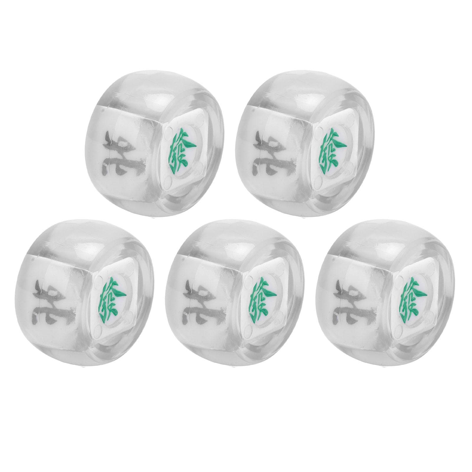 5Pcs Mahjong Wind Direction Dice East South West North Sphere Entertainment Game Dice Transparent