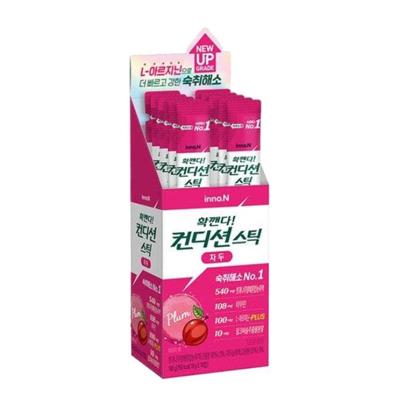 CJ Condition Hangover Cure Stick Jelly & Pills – Korean Liver Care Drink with Milk Thistle Plum 18g x 10P