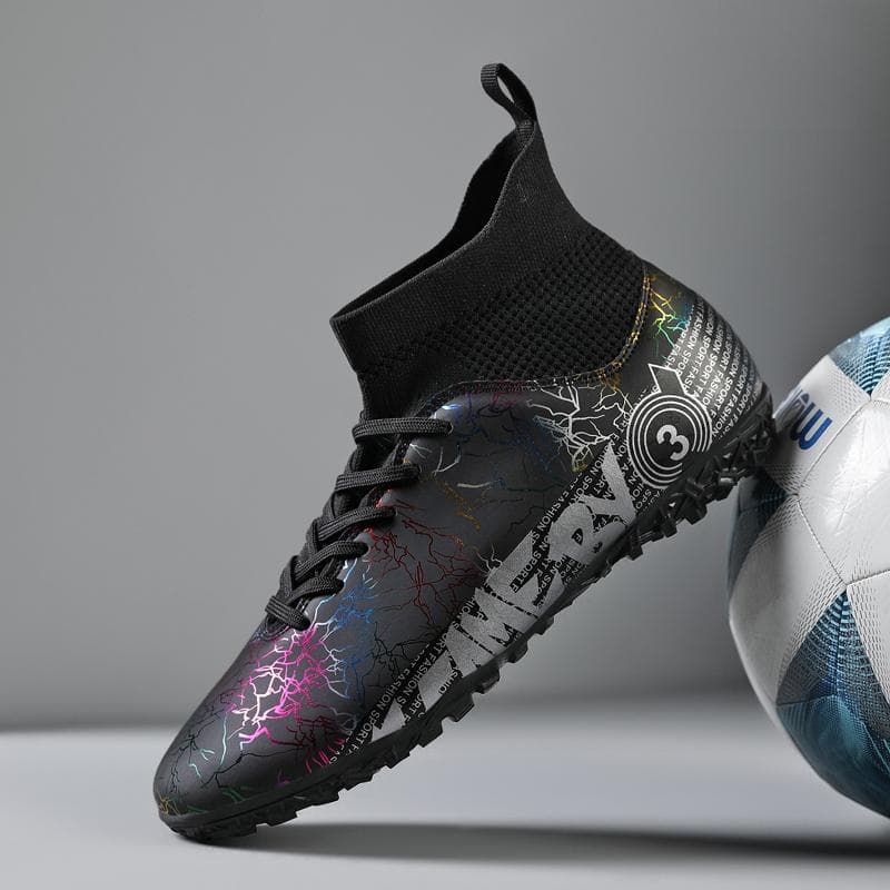 Men's Soccer Shoes Large Size Ultralight Football Boots Boys Sneakers Non-Slip AG/TF Soccer Cleats Ankle Boots Unisex 48