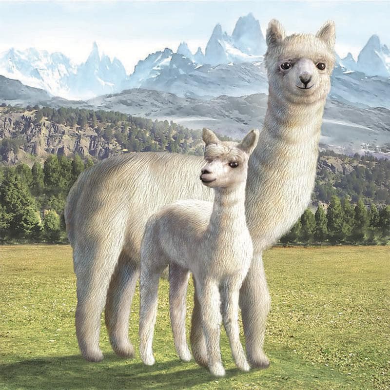 5D DIY Diamond Painting Cute Alpaca Diamond Embroidery Cross Stitch Home Decoration Crafts 30x30CM