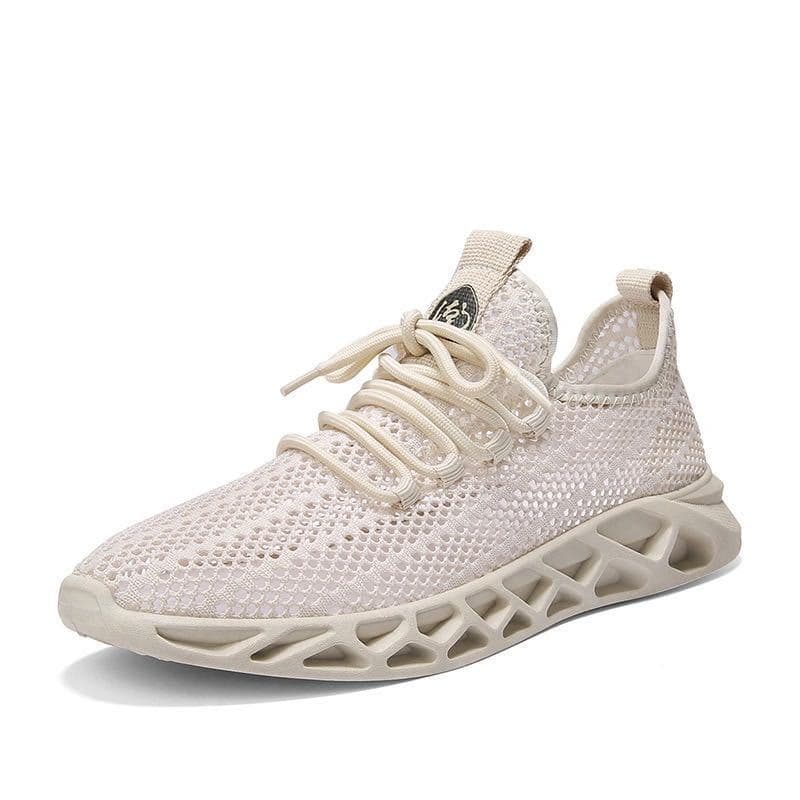 Men's Shoes Fashion Summer Breathable Thin Section Korean Mesh Casual Sports Shoes Men's Hollow Mesh Trendy Shoes 39