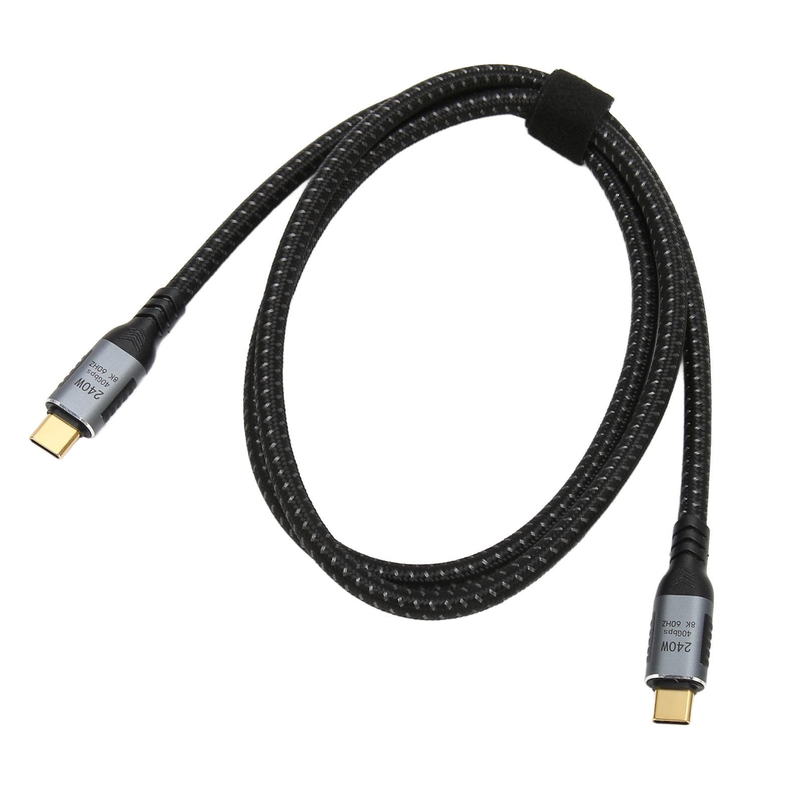 USB 4.0 Gen 3 Data Cable 40Gbps Transfer 240W Charging Support 8K 60hz Display Type C to Type C 180cm / 70.9in