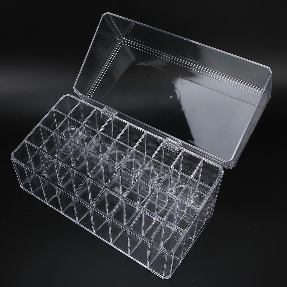 36 Grid Dust Proof Transparent Lipstick Storage Case Organizer Storage Rack