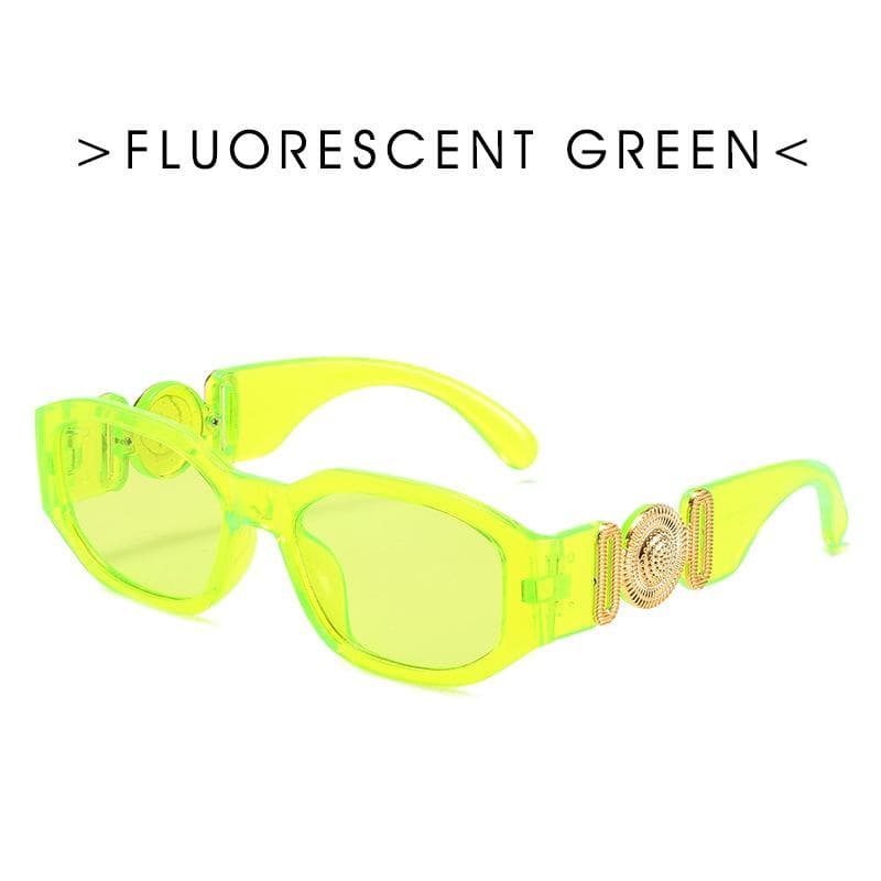 Small Rectangle Sunglasses Men Women UV400 Vintage Square Sun Glasses Travel Shades Summer Eyewear As shown