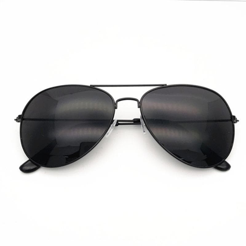 Black Pilot Sunglasses Men Silver Oversized Metal Luxury Brand Driving Glasses Reflective Lens Eyewear Female Big Shades