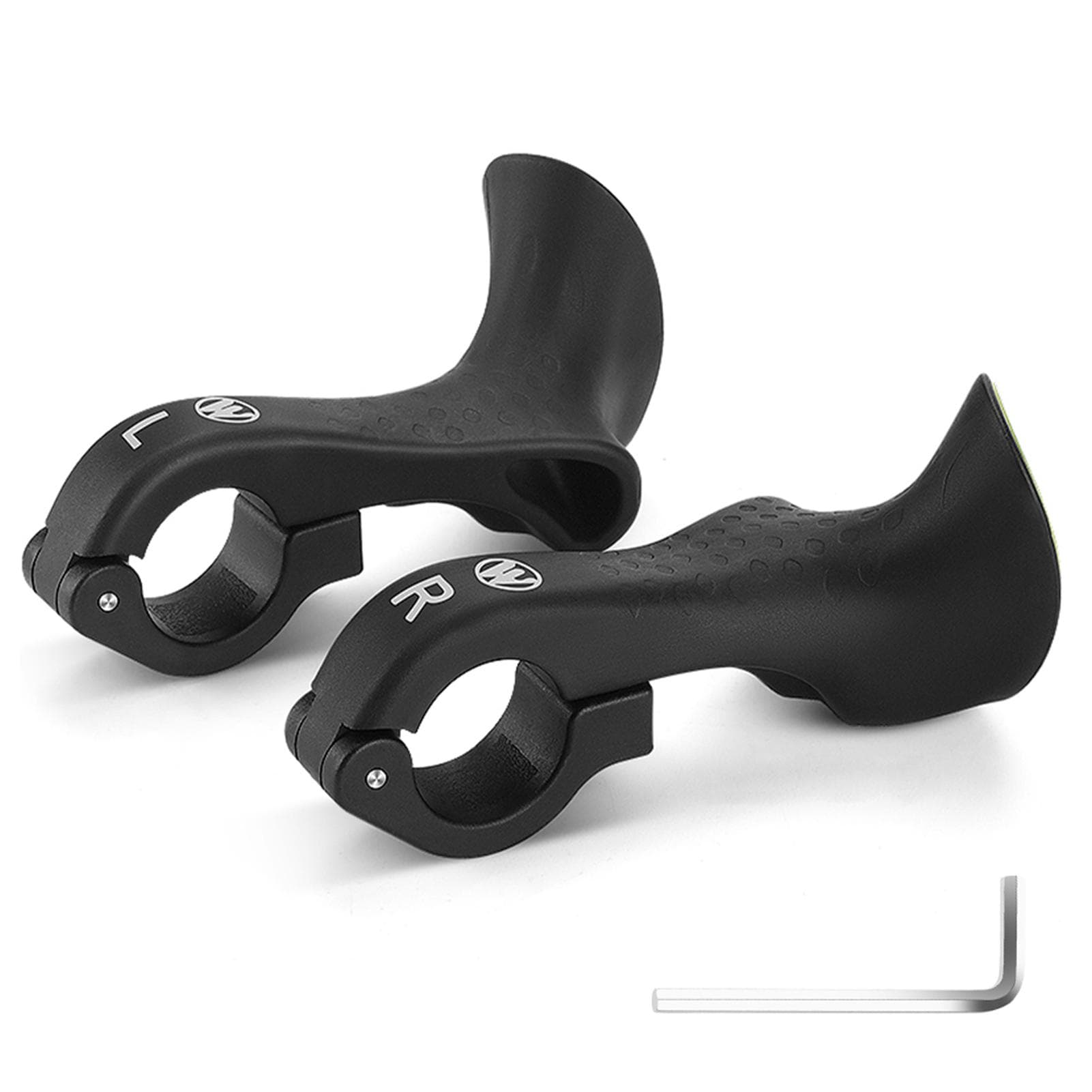 Bicycle Bar Ends Ergonomic Antislip MTB Mountain Bike Handlebar Ends for 21.822.8mm Handlebars black